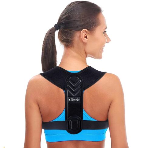 Posture Corrector for Women and Men, Back Brace Adjustable Upper Posture Support, Back Support, Comfortable Back Straightener Support for Clavicle Support, and Providing Pain Relief from Neck in Saudi Arabia