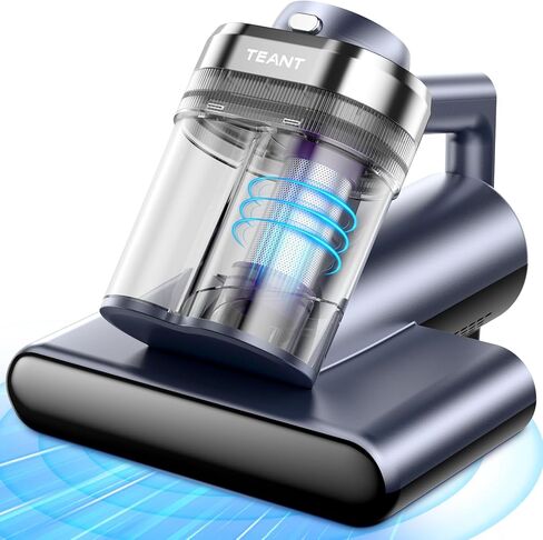 Upgrade Cordless Mattress Vacuum with 18kPa Ultra-Deep Suction, 2-Speed Bed Vacuum with 33000 RPM/Min Roller Brush, 253.7nm UV-C Light & LED Display, HEPA, 149℉ Heat, Aroma & Anion for Bed Sofa in Saudi Arabia