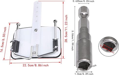 Bstinay White Steel Marching Snare Drum Carrier & Silver Alloy Steel Drill Bit Drum Key in Saudi Arabia