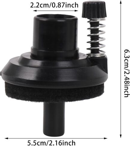 Bstinay 2x حامل ممسحة مطاطية مجموعة طبلة إكسسوارات Hi-hat Cymbal Clamp أسود 22 مم in Saudi Arabia