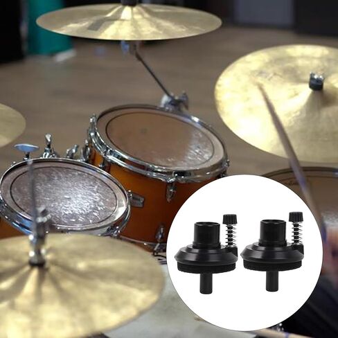 Bstinay 2x حامل ممسحة مطاطية مجموعة طبلة إكسسوارات Hi-hat Cymbal Clamp أسود 22 مم in Saudi Arabia