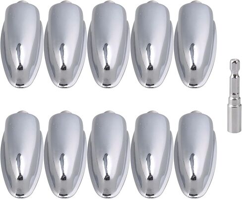 Bstinay 10pcs Single End Drum Lugs & Fast Adjusting Drill Bit Drum Key Percussion in Saudi Arabia