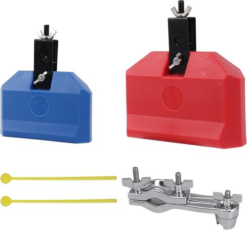 Bstinay 2PCS Plastic Percussion Block with Mounting Bracket for Latin Drum Instrument in Saudi Arabia