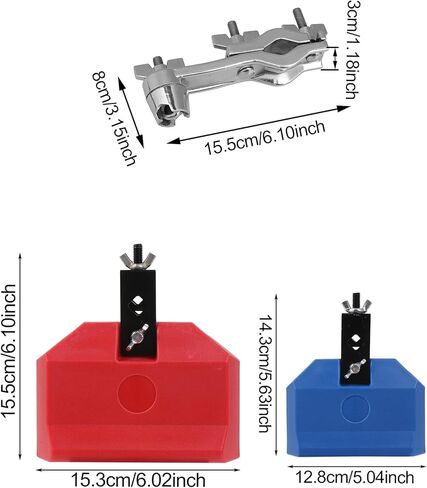 Bstinay 2PCS Plastic Percussion Block with Mounting Bracket for Latin Drum Instrument in Saudi Arabia