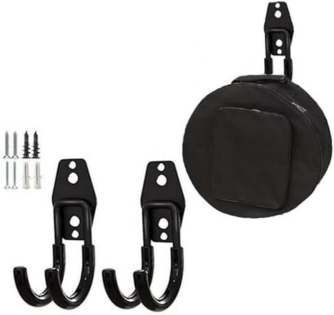 حامل حقيبة الدف من zoele، حامل حامل حقيبة طبل Snare، حقيبة تخزين الدف، خطاف تعليق على الحائط (قطعتان) in Kuwait