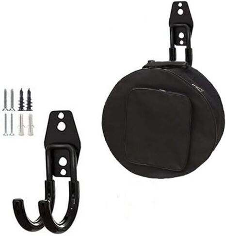 zoele Tambourine Bag Hanger Wall Mount, Snare Drum Bag Rack Holder, Tambourine Storage Case Hanger Hook Wall Mount (2 Pieces) in Saudi Arabia