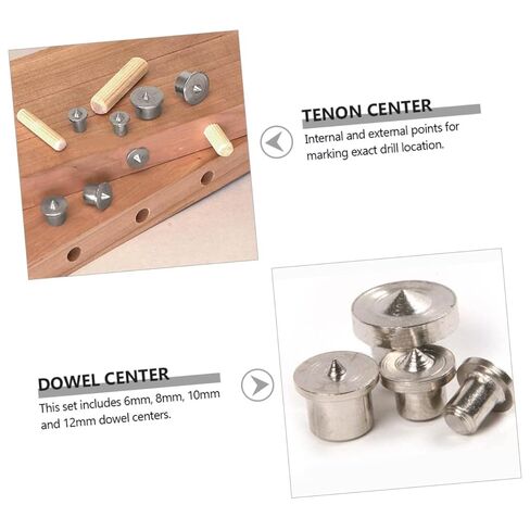 Ciieeo 16pcs Wood Dowel Panel Furniture Woodworking Tenon Drill Center Centering Drill for Hardwood Dowels in Saudi Arabia