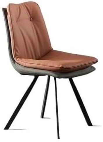 Office Chair Nordic Light Luxury Double-Layer Dining Chair Home Modern Simple Dining Stool Leather Backrest Soft Chair Restaurant Dining Table Chair Home Office Desk Chairs in Saudi Arabia