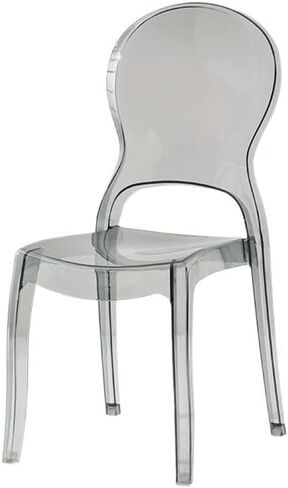 Office Chair Nordic Transparent Chair Home Modern Simple Dining Dressing Stool Backrest Crystal Home Office Desk Chairs in Saudi Arabia