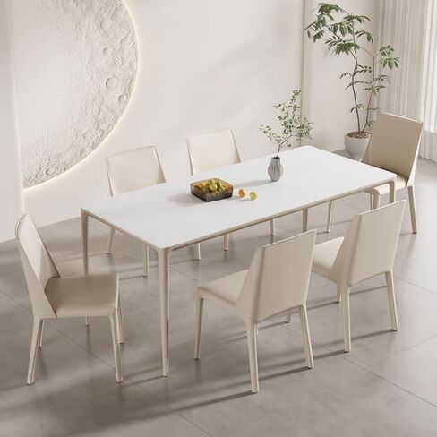Office Chair Cream Style Saddle Leather Dining Chair Home Light Luxury Minimalist Backrest Dining Chair Modern Simple Comfortable Chair Home Office Desk Chairs in Saudi Arabia