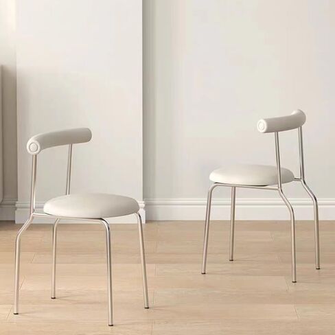 Office Chair Light Luxury Dining Chair Modern Simple Dining Table Chair Home Cafe Backrest Chair Bedroom Study Retro Chair Home Office Desk Chairs in Saudi Arabia