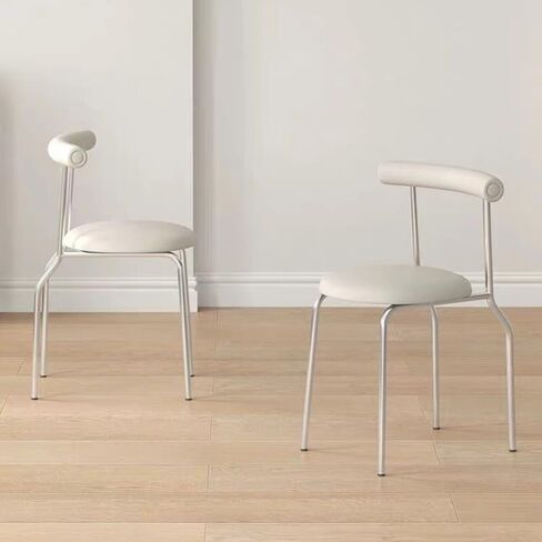 Office Chair Light Luxury Dining Chair Modern Simple Dining Table Chair Home Cafe Backrest Chair Bedroom Study Retro Chair Home Office Desk Chairs in Saudi Arabia
