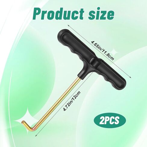 2PCS Vertical Pull Trampoline Spring Pull Tool, T-Hook Trampoline Parts Shoe Lace Tightner Spring Puller Tool in Saudi Arabia
