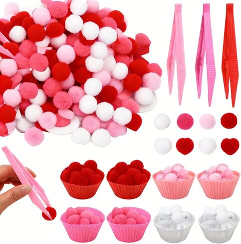 241 Pcs Fall Sensory Bin Fillers Fall Sensory Bin Items Fall Thanksgiving Fine Motor Counting Sorting Set Felt Leaves Acrylic Pumpkins Pom Poms Sorting Cups Tweezers in Kuwait