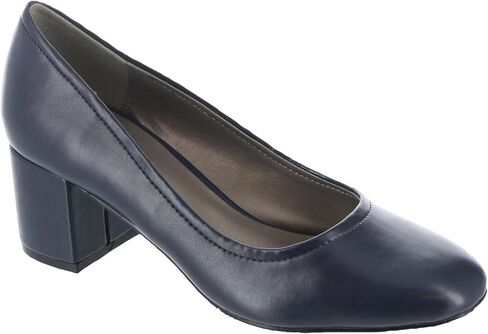 ARRAY Masseys Womens Daphne Block Heel Dress Pump 9 W Wide Black in Kuwait