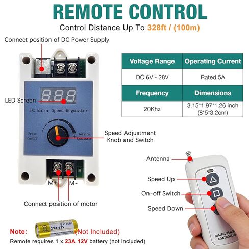 Reciprocating Cycle Linear Actuator Telescopic Motor 24V 120rpm High Torque Max 40lbs Stroke 1.18in-6in Adjustable,with Suction Cup,Speed Controller and Remote Control in Kuwait