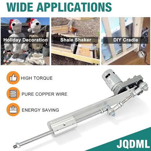 Reciprocating Cycle Linear Actuator Telescopic Motor 24V 120rpm High Torque Max 40lbs Stroke 1.18in-6in Adjustable,with Suction Cup,Speed Controller and Remote Control in Kuwait