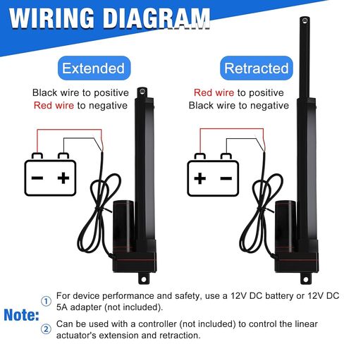 330lbs/1500N Linear Actuator 12V 8 Inch Stroke Speed 0.4"/sec IP65 Waterproof Electric Linear Motor with Mounting Brackets for Window Opener,Solar Tracker,Lift System in Kuwait