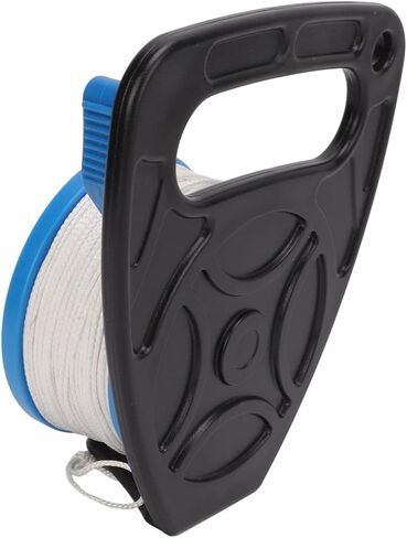 Diving Reel with 83m Nylon Line, Multi Purpose Anchor Rope Spool for Scuba Gear and Kayak Anchor System - Durable Construction, Smooth Line Release, Ideal for Scuba Diving (Blue Wheel) in Saudi Arabia