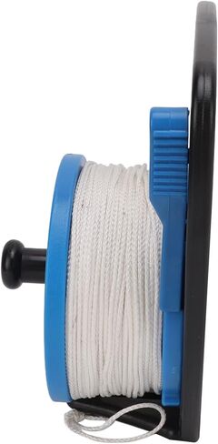 Diving Reel with 83m Nylon Line, Multi Purpose Anchor Rope Spool for Scuba Gear and Kayak Anchor System - Durable Construction, Smooth Line Release, Ideal for Scuba Diving (Blue Wheel) in Saudi Arabia