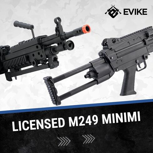 Evike Airsoft - Cybergun FN مرخص M249 Minimi Featherweight Airsoft LMG in Kuwait
