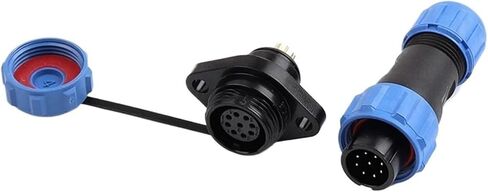 SP13 connector flange male and female socket welding type 2/3/4/5/6/7/9 pin cable connection(SP13-7F) in Saudi Arabia