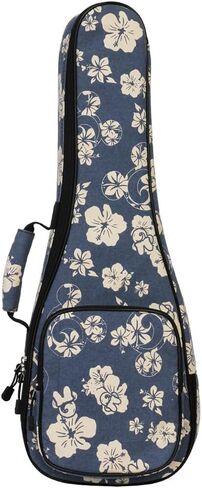 10MM Adjustable & Comfortable Ukulele Case Bag with Large Storage Pocket (21in, Leaf) in Kuwait