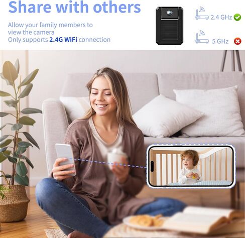 كاميرا أمنية داخلية ميني كاميرا لاسلكية منزل صغير في الهواء الطلق واي فاي كاميرات الحيوانات الأليفة 4K HD TINY NANNY CAM WIGH in Kuwait