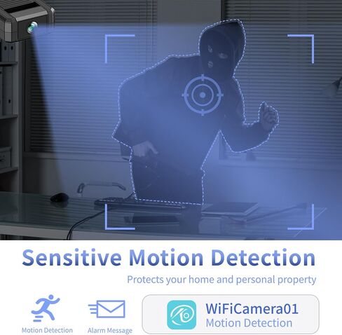 كاميرا أمنية داخلية ميني كاميرا لاسلكية منزل صغير في الهواء الطلق واي فاي كاميرات الحيوانات الأليفة 4K HD TINY NANNY CAM WIGH in Kuwait
