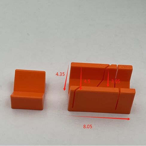 خزانة صندوق ميتري صغيرة من RichVibe للأعمال الخشبية بزوايا 45 و90 درجة، بلاستيك ABS، مقبض منشار مريح، للاستخدام الشخصي والاحترافي in Kuwait