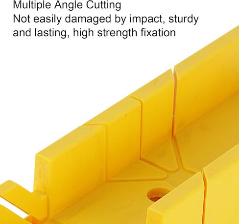 Jectse Miter Box and Saw Set, Multi Angle Cutting Woodworking Tool with Replaceable Saw and Comfortable Grip, for Wood Plastic Plasterboard Soft Metal in Saudi Arabia