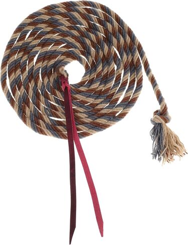 Showman Dust & Denim Mohair Mecate Reins - 22 Ft in Saudi Arabia