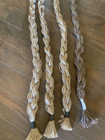 EPT Bull Ropes Adult Saddle Bronc Rein Extra Soft Black & Kelly Green Cord on Tan Poly 6' in Kuwait