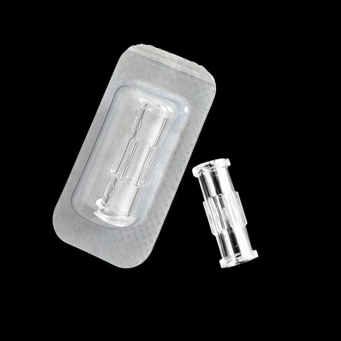 100 pk Luer Lock to Luer Lock Connector, Female Luer to Syringe Transfer Joint, Clear PC Syringe Adapter Coupler Sterile in Saudi Arabia