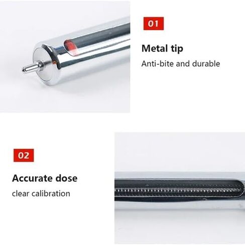 10cc Stainless Steel Injector Reusable Metal Syringe 10ml glass Hypodermic Veterinary Animal Syringe Livestock Pig Cattle Sheep Feeder with locking screws in Saudi Arabia