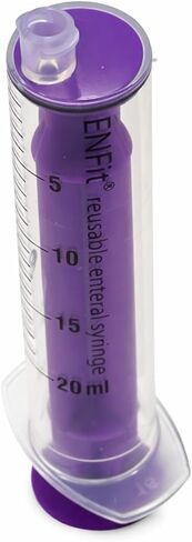ENFit® Reusable Sterile Syringe with O-Ring - 20ml (10-pack, Individually Packaged, Purple Plunger, DEHP/Latex Free) in Saudi Arabia