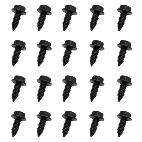 20 PCS Hex Washer Head Screw Body Bolts to Sheet Metal Bolts 5/16"-18 x 13/16"for GM 3960314 Metal Fasteners Automotive Body Screws for Trucks Fender Bolt. Black Zinc Finish in Kuwait