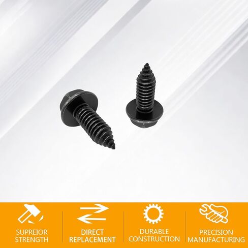 20 PCS Hex Washer Head Screw Body Bolts to Sheet Metal Bolts 5/16"-18 x 13/16"for GM 3960314 Metal Fasteners Automotive Body Screws for Trucks Fender Bolt. Black Zinc Finish in Kuwait