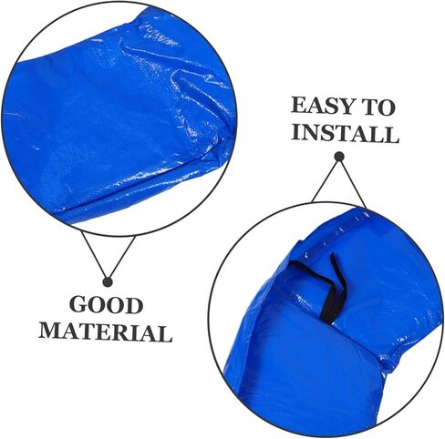 Trampoline Replacement Pad with Safety Foam Edge Guard Mat Uv-Resistant Outdoor Spring Cover Protector Easy Installation Protective Cushion for Trampolines Blue in Saudi Arabia