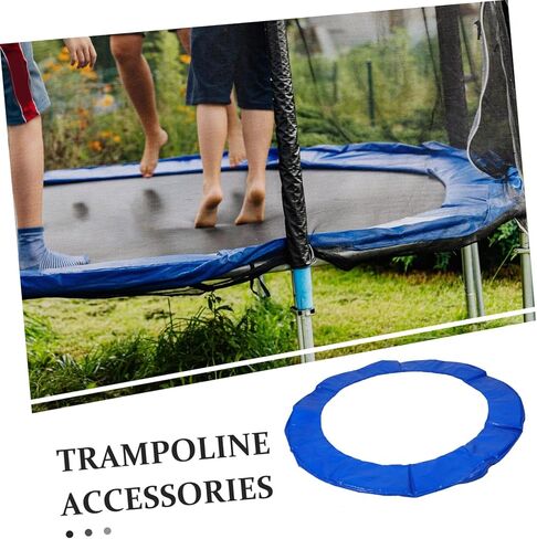 Trampoline Replacement Pad with Safety Foam Edge Guard Mat Uv-Resistant Outdoor Spring Cover Protector Easy Installation Protective Cushion for Trampolines Blue in Saudi Arabia