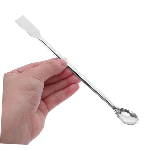 12pcs Stainless Steel Lab Mixing Spoons Square Head Sampling Tools Thickened Micro Spatulas Lightweight Ergonomic Design for Laboratories Kitchens and Crafts in Saudi Arabia