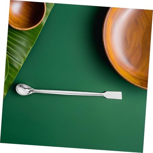 12pcs Stainless Steel Lab Mixing Spoons Square Head Sampling Tools Thickened Micro Spatulas Lightweight Ergonomic Design for Laboratories Kitchens and Crafts in Saudi Arabia