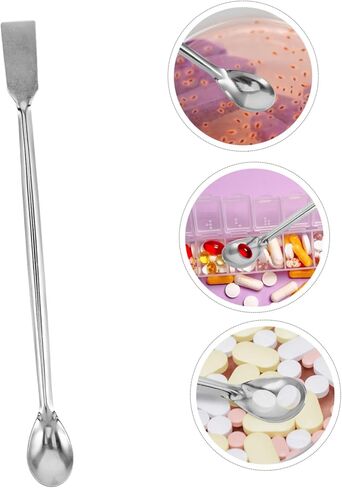 SHINEOFI Long Handle Lab Spoon: Stainless Steel Graphite Crucible Cleaning Precision Chemical Scooping and Laboratory Use Convenient Design in Saudi Arabia