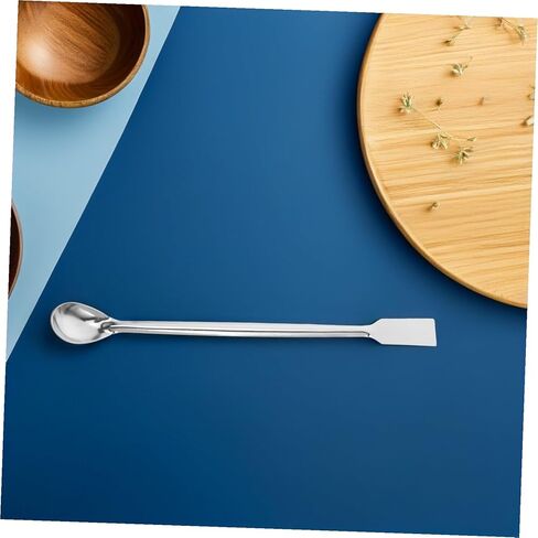 12pcs Stainless Steel Lab Spatula Sampling Spoons Square Head Multipurpose Reagent Spoon for Laboratory Classroom Kitchen and Home Use in Saudi Arabia