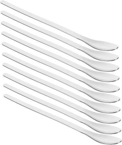 24pcs Stainless Steel Lab Sampling Spoons Metal Stirring Paddle Lightweight Reusable Spatulas for Laboratory and Home Use in Saudi Arabia