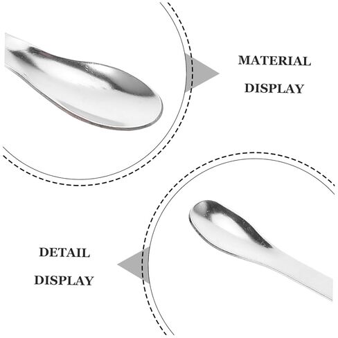 12pcs Stainless Steel Lab Mixing Spatulas Double-Ended Sampling Spoons Ergonomic Design Spoon Spatula for Laboratory Stirring and Measuring in Saudi Arabia