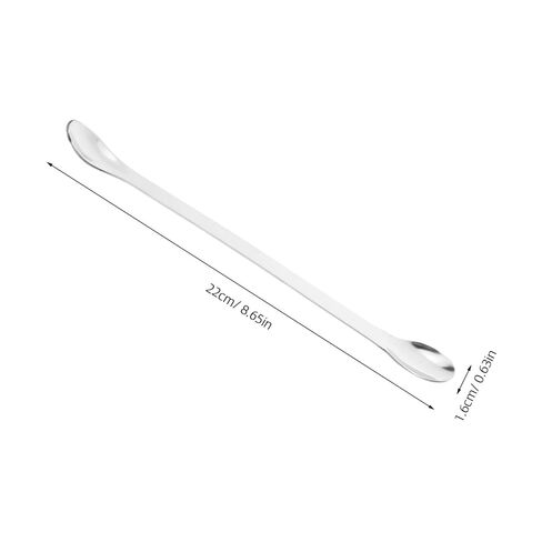 12pcs Stainless Steel Lab Mixing Spatulas Double-Ended Sampling Spoons Ergonomic Design Spoon Spatula for Laboratory Stirring and Measuring in Saudi Arabia
