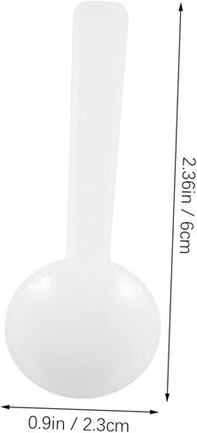 100Pcs Plastic Micro Scoop Measuring Spoons Disposable Tiny Lab Spoons for Powder Medicine and Cosmetics Ergonomic Compact Easy to Clean in Saudi Arabia
