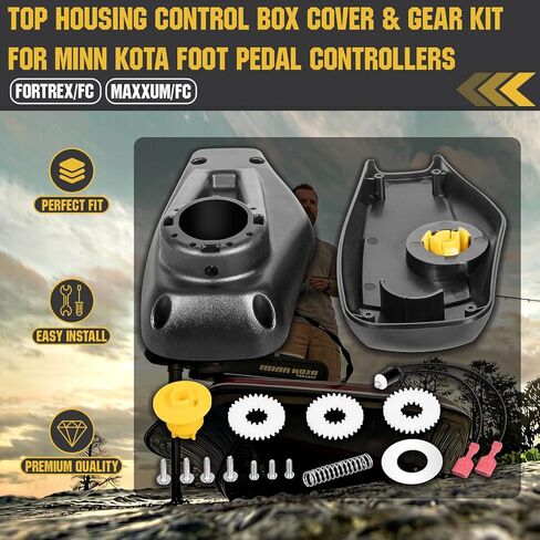 Top Cover Control Box Housing and Gear Kit Fits Fortrex & Maxxum 2280202 2282500 | Complete Replacement Kit with Gears, Springs & Hardware in Kuwait