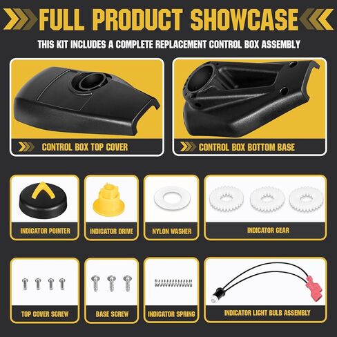 Top Cover Control Box Housing and Gear Kit Fits Fortrex & Maxxum 2280202 2282500 | Complete Replacement Kit with Gears, Springs & Hardware in Kuwait